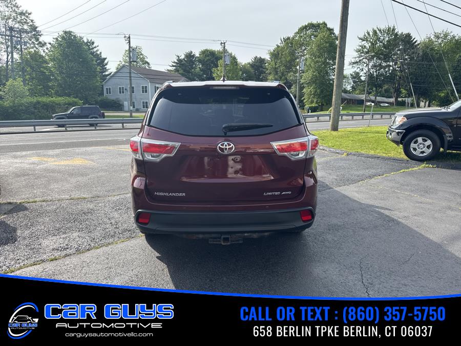 2015 Toyota Highlander AWD 4dr V6 Limited (Natl), available for sale in Berlin, Connecticut | Car Guys Automotive LLC. Berlin, Connecticut 2015 Toyota Highlander AWD 4dr V6 Limited (Natl), available for sale in Berlin, Connecticut | Car Guys Automotive LLC. Berlin, Connecticut