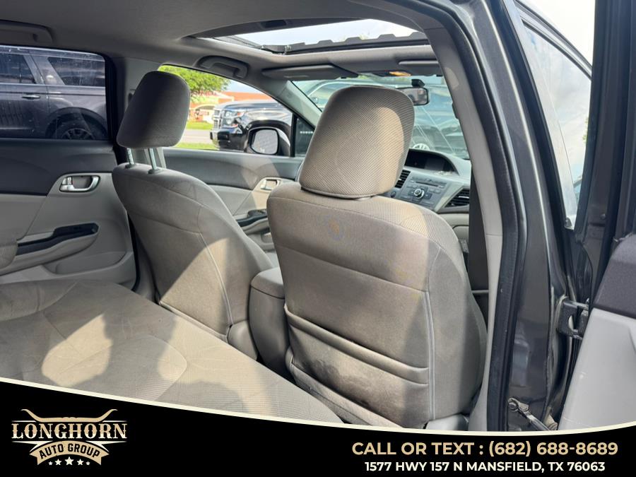 2012 Honda Civic Sdn 4dr Auto EX, available for sale in Mansfield, Texas | Longhorn Auto Group. Mansfield, Texas 2012 Honda Civic Sdn 4dr Auto EX, available for sale in Mansfield, Texas | Longhorn Auto Group. Mansfield, Texas