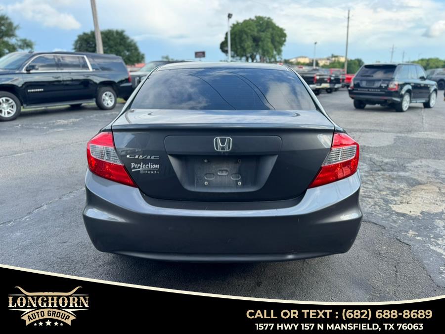 2012 Honda Civic Sdn 4dr Auto EX, available for sale in Mansfield, Texas | Longhorn Auto Group. Mansfield, Texas 2012 Honda Civic Sdn 4dr Auto EX, available for sale in Mansfield, Texas | Longhorn Auto Group. Mansfield, Texas