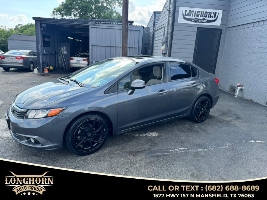 2012 Honda Civic Sdn 4dr Auto EX, available for sale in Mansfield, Texas | Longhorn Auto Group. Mansfield, Texas 2012 Honda Civic Sdn 4dr Auto EX, available for sale in Mansfield, Texas | Longhorn Auto Group. Mansfield, Texas