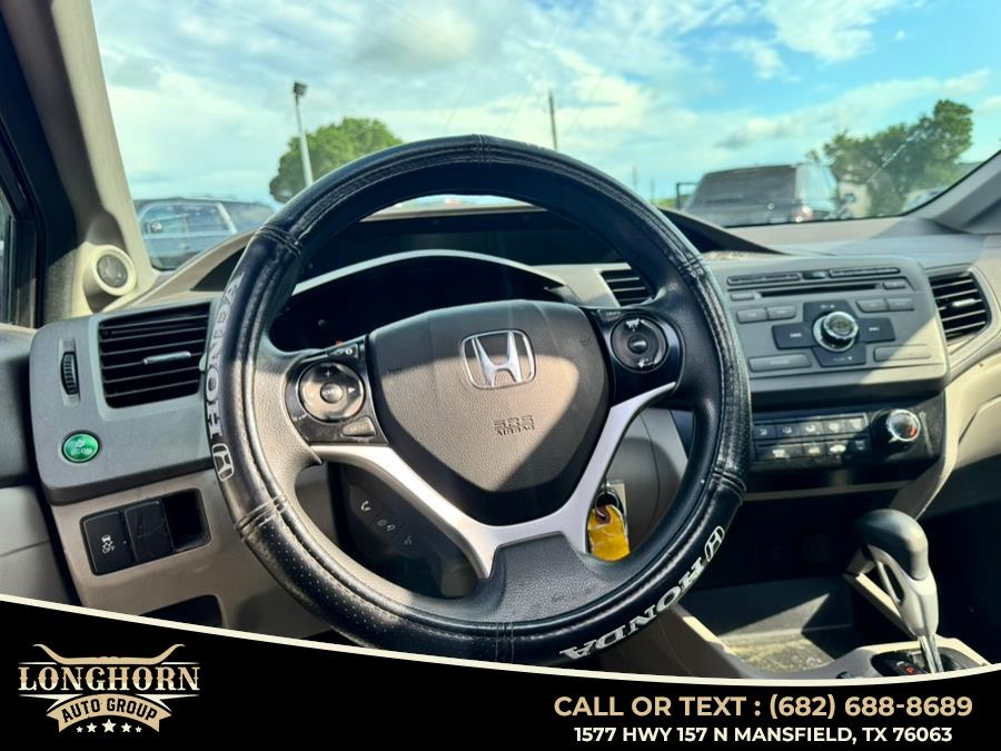2012 Honda Civic Sdn 4dr Auto EX, available for sale in Mansfield, Texas | Longhorn Auto Group. Mansfield, Texas 2012 Honda Civic Sdn 4dr Auto EX, available for sale in Mansfield, Texas | Longhorn Auto Group. Mansfield, Texas