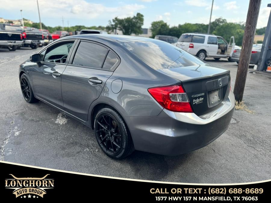 2012 Honda Civic Sdn 4dr Auto EX, available for sale in Mansfield, Texas | Longhorn Auto Group. Mansfield, Texas 2012 Honda Civic Sdn 4dr Auto EX, available for sale in Mansfield, Texas | Longhorn Auto Group. Mansfield, Texas