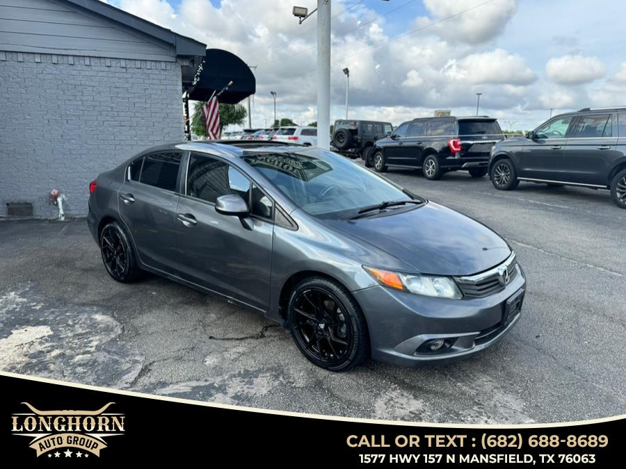 2012 Honda Civic Sdn 4dr Auto EX, available for sale in Mansfield, Texas | Longhorn Auto Group. Mansfield, Texas 2012 Honda Civic Sdn 4dr Auto EX, available for sale in Mansfield, Texas | Longhorn Auto Group. Mansfield, Texas
