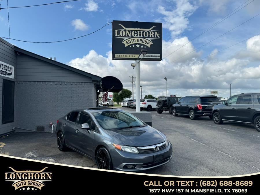 2012 Honda Civic Sdn 4dr Auto EX, available for sale in Mansfield, Texas | Longhorn Auto Group. Mansfield, Texas 2012 Honda Civic Sdn 4dr Auto EX, available for sale in Mansfield, Texas | Longhorn Auto Group. Mansfield, Texas
