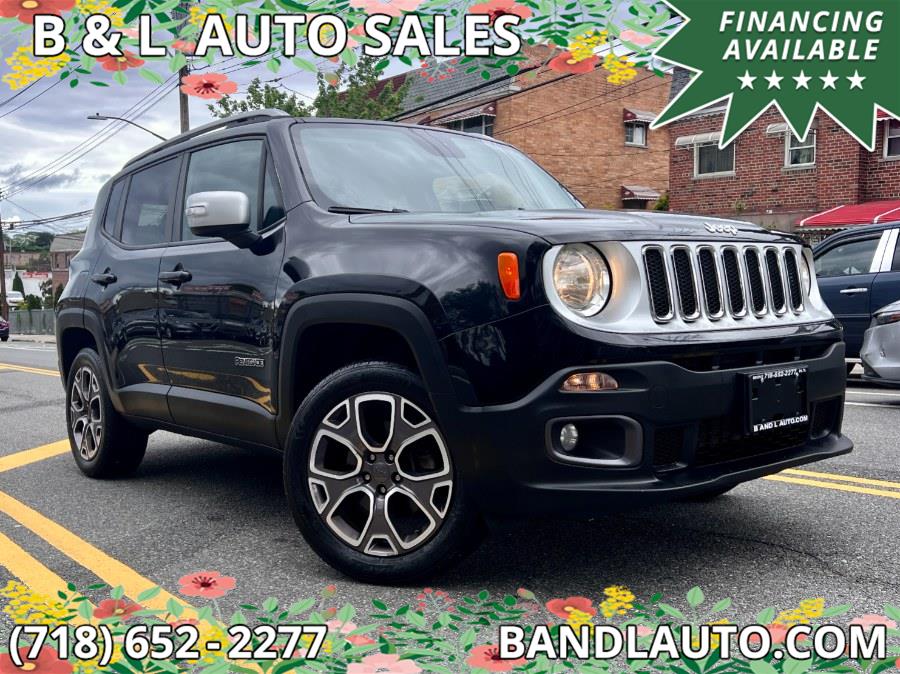 2017 Jeep Renegade Limited 4x4, available for sale in Bronx, New York | B & L Auto Sales LLC. Bronx, New York