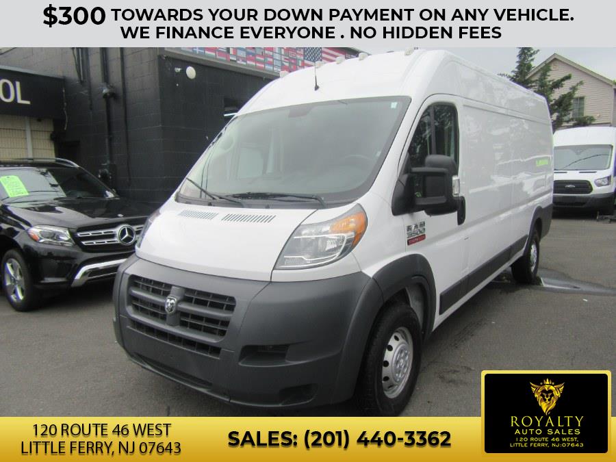 2018 Ram ProMaster Cargo Van 3500 High Roof 159" WB EXT, available for sale in Little Ferry, New Jersey | Royalty Auto Sales. Little Ferry, New Jersey 2018 Ram ProMaster Cargo Van 3500 High Roof 159" WB EXT, available for sale in Little Ferry, New Jersey | Royalty Auto Sales. Little Ferry, New Jersey