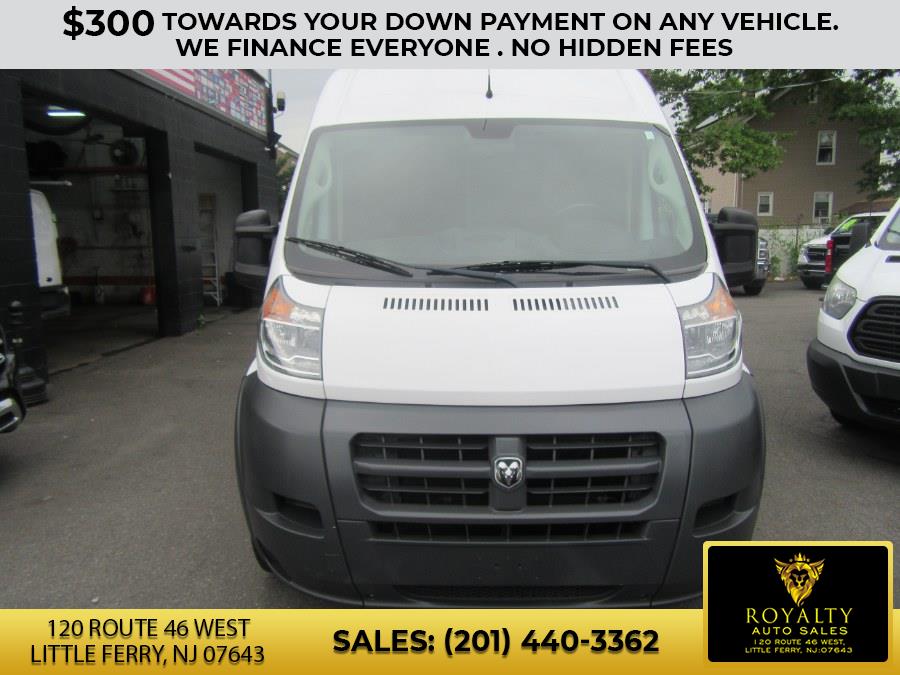 2018 Ram ProMaster Cargo Van 3500 High Roof 159" WB EXT, available for sale in Little Ferry, New Jersey | Royalty Auto Sales. Little Ferry, New Jersey 2018 Ram ProMaster Cargo Van 3500 High Roof 159" WB EXT, available for sale in Little Ferry, New Jersey | Royalty Auto Sales. Little Ferry, New Jersey