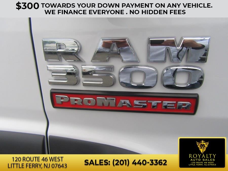 2018 Ram ProMaster Cargo Van 3500 High Roof 159" WB EXT, available for sale in Little Ferry, New Jersey | Royalty Auto Sales. Little Ferry, New Jersey 2018 Ram ProMaster Cargo Van 3500 High Roof 159" WB EXT, available for sale in Little Ferry, New Jersey | Royalty Auto Sales. Little Ferry, New Jersey