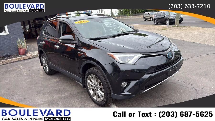 2016 Toyota Rav4 Limited Hybrid Sport Utility 4D, available for sale in New Haven, Connecticut | Boulevard Motors LLC. New Haven, Connecticut