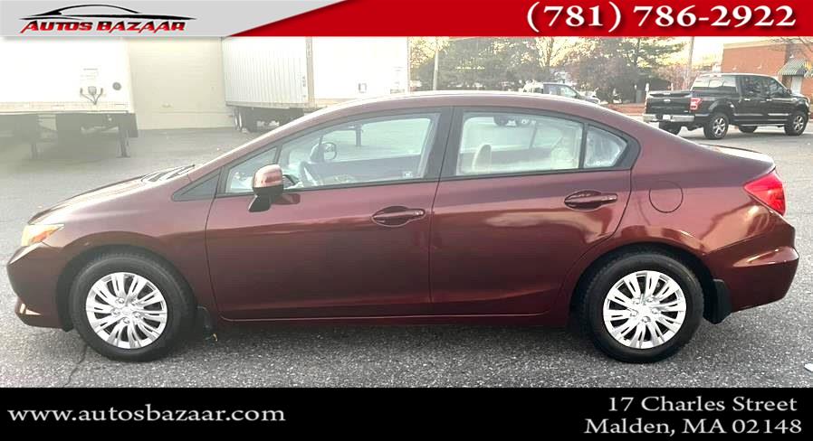 2012 Honda Civic Sdn 4dr Auto LX, available for sale in Malden, Massachusetts | Auto Bazaar. Malden, Massachusetts 2012 Honda Civic Sdn 4dr Auto LX, available for sale in Malden, Massachusetts | Auto Bazaar. Malden, Massachusetts