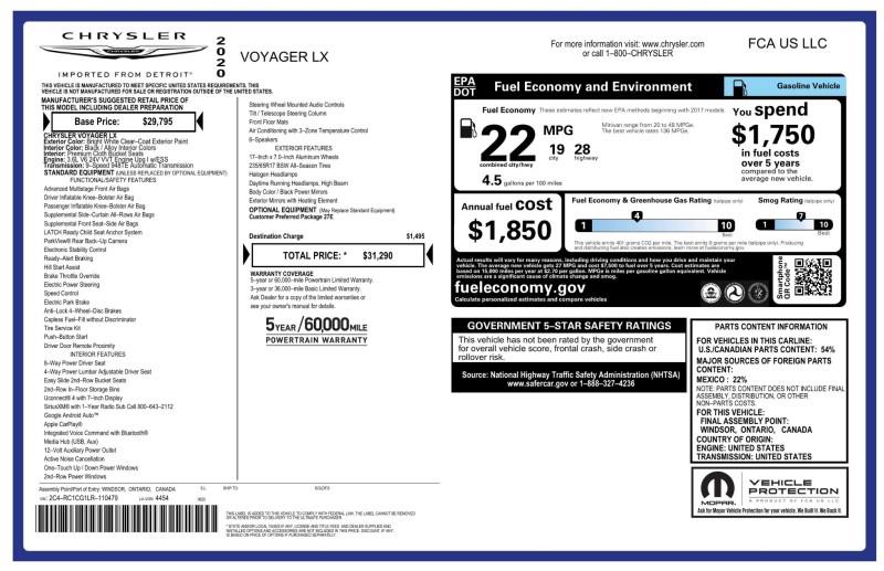 2020 Chrysler Voyager LX FWD, available for sale in Maple Shade, New Jersey | Car Revolution. Maple Shade, New Jersey 2020 Chrysler Voyager LX FWD, available for sale in Maple Shade, New Jersey | Car Revolution. Maple Shade, New Jersey