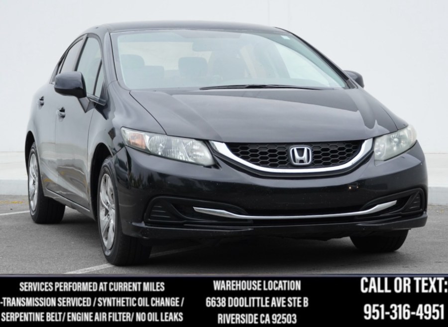 2013 Honda Civic Sdn LX 4dr Auto (BLACK INTERIOR), available for sale in Riverside, California | Big Timin Motors LLC. Riverside, California 2013 Honda Civic Sdn LX 4dr Auto (BLACK INTERIOR), available for sale in Riverside, California | Big Timin Motors LLC. Riverside, California