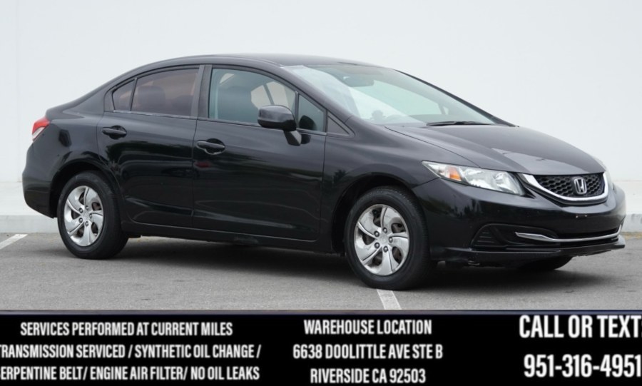 2013 Honda Civic Sdn LX 4dr Auto (BLACK INTERIOR), available for sale in Riverside, California | Big Timin Motors LLC. Riverside, California 2013 Honda Civic Sdn LX 4dr Auto (BLACK INTERIOR), available for sale in Riverside, California | Big Timin Motors LLC. Riverside, California