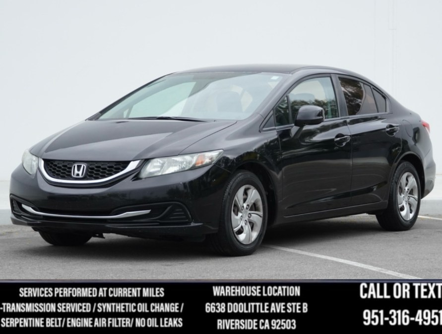 2013 Honda Civic Sdn LX 4dr Auto (BLACK INTERIOR), available for sale in Riverside, California | Big Timin Motors LLC. Riverside, California 2013 Honda Civic Sdn LX 4dr Auto (BLACK INTERIOR), available for sale in Riverside, California | Big Timin Motors LLC. Riverside, California