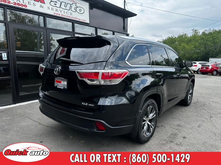 2016 Toyota Highlander AWD 4dr V6 XLE (Natl), available for sale in Bristol, Connecticut | Quick Auto LLC. Bristol, Connecticut 2016 Toyota Highlander AWD 4dr V6 XLE (Natl), available for sale in Bristol, Connecticut | Quick Auto LLC. Bristol, Connecticut