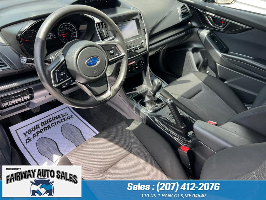 2018 Subaru Impreza Manaul Transmission 2.0i 5-door Manual, available for sale in Hancock, Maine | Fairway Auto Sales. Hancock, Maine 2018 Subaru Impreza Manaul Transmission 2.0i 5-door Manual, available for sale in Hancock, Maine | Fairway Auto Sales. Hancock, Maine