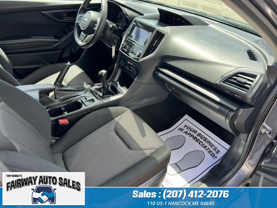 2018 Subaru Impreza Manaul Transmission 2.0i 5-door Manual, available for sale in Hancock, Maine | Fairway Auto Sales. Hancock, Maine 2018 Subaru Impreza Manaul Transmission 2.0i 5-door Manual, available for sale in Hancock, Maine | Fairway Auto Sales. Hancock, Maine