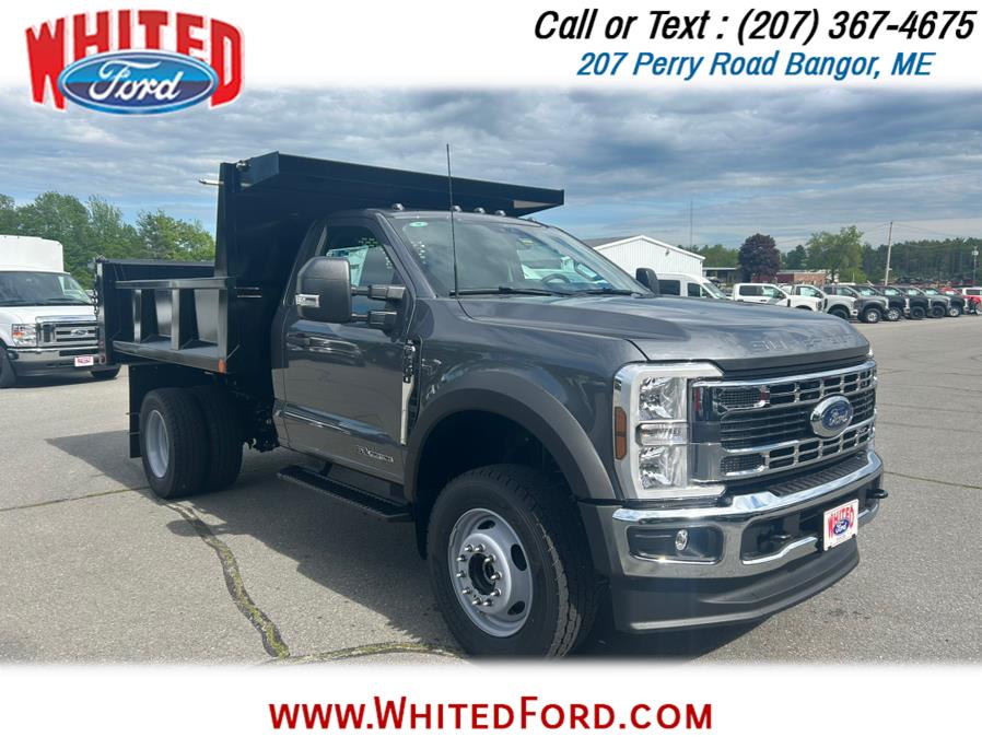 2025 Ford Super Duty F-600 DRW XL 4WD Reg Cab 145" WB 60" CA With 9" Dump Body, available for sale in Bangor, Maine | Whited Ford. Bangor, Maine 2025 Ford Super Duty F-600 DRW XL 4WD Reg Cab 145" WB 60" CA With 9" Dump Body, available for sale in Bangor, Maine | Whited Ford. Bangor, Maine