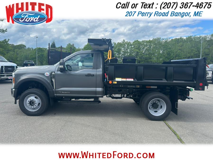2025 Ford Super Duty F-600 DRW XL 4WD Reg Cab 145" WB 60" CA With 9" Dump Body, available for sale in Bangor, Maine | Whited Ford. Bangor, Maine 2025 Ford Super Duty F-600 DRW XL 4WD Reg Cab 145" WB 60" CA With 9" Dump Body, available for sale in Bangor, Maine | Whited Ford. Bangor, Maine