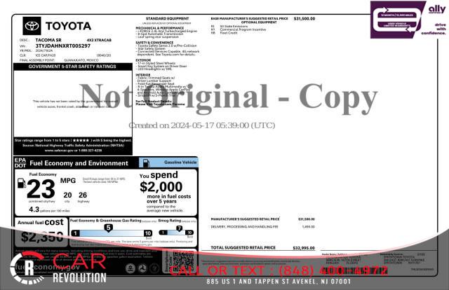 2024 Toyota Tacoma SR XTRACAB 6' BED AT, available for sale in Avenel, New Jersey | Car Revolution. Avenel, New Jersey 2024 Toyota Tacoma SR XTRACAB 6' BED AT, available for sale in Avenel, New Jersey | Car Revolution. Avenel, New Jersey