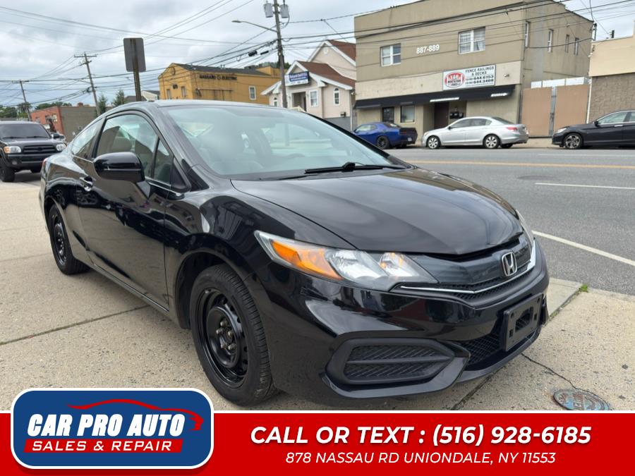 2014 Honda Civic Coupe 2dr CVT LX, available for sale in Uniondale, New York | Car Pro Auto. Uniondale, New York 2014 Honda Civic Coupe 2dr CVT LX, available for sale in Uniondale, New York | Car Pro Auto. Uniondale, New York