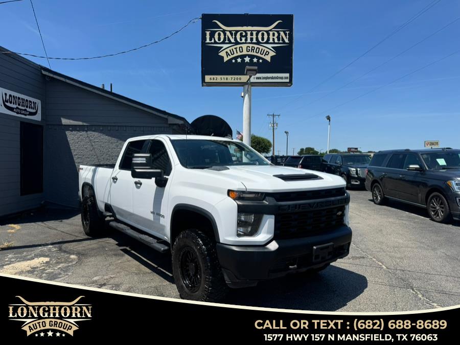 2022 Chevrolet Silverado 2500HD 4WD Crew Cab 172" Work Truck, available for sale in Mansfield, Texas | Longhorn Auto Group. Mansfield, Texas 2022 Chevrolet Silverado 2500HD 4WD Crew Cab 172" Work Truck, available for sale in Mansfield, Texas | Longhorn Auto Group. Mansfield, Texas