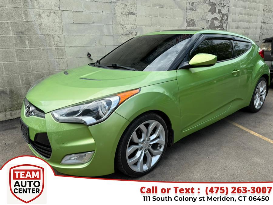 2012 Hyundai Veloster 3dr Cpe Auto w/Black Int, available for sale in Meriden, Connecticut | T E A M Auto Center. Meriden, Connecticut 2012 Hyundai Veloster 3dr Cpe Auto w/Black Int, available for sale in Meriden, Connecticut | T E A M Auto Center. Meriden, Connecticut