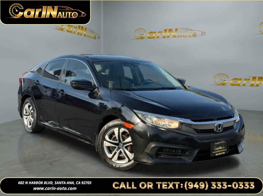 2016 Honda Civic Sedan 4dr CVT LX, available for sale in Santa Ana, California | Carin Auto. Santa Ana, California 2016 Honda Civic Sedan 4dr CVT LX, available for sale in Santa Ana, California | Carin Auto. Santa Ana, California