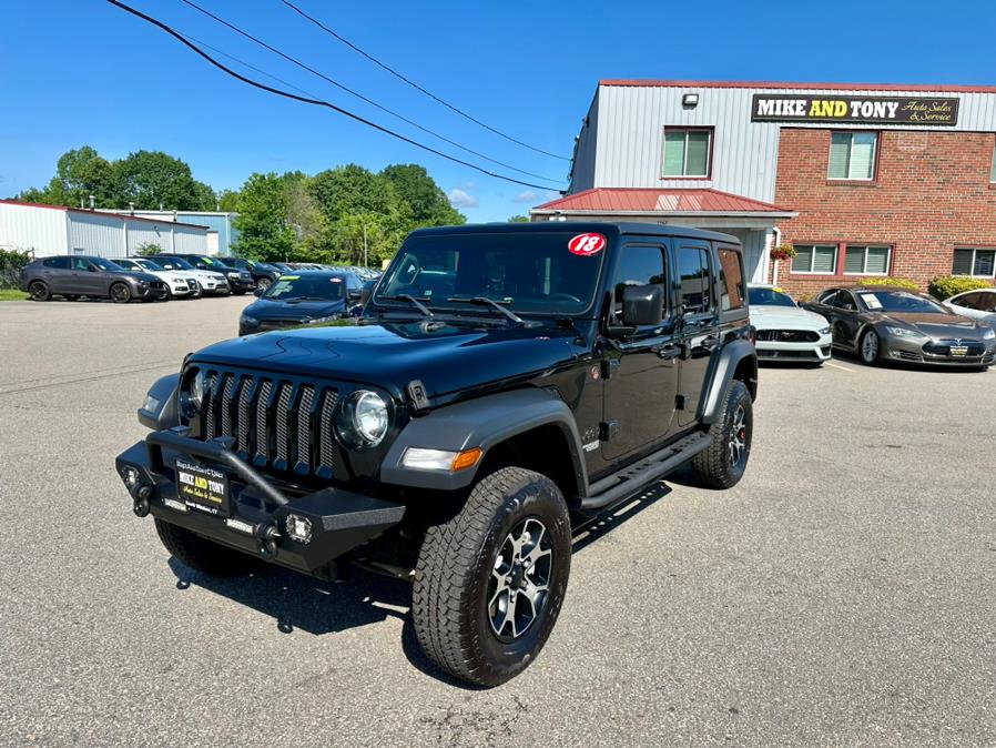 2018 Jeep Wrangler Unlimited Sport S 4x4, available for sale in South Windsor, Connecticut | Mike And Tony Auto Sales, Inc. South Windsor, Connecticut 2018 Jeep Wrangler Unlimited Sport S 4x4, available for sale in South Windsor, Connecticut | Mike And Tony Auto Sales, Inc. South Windsor, Connecticut