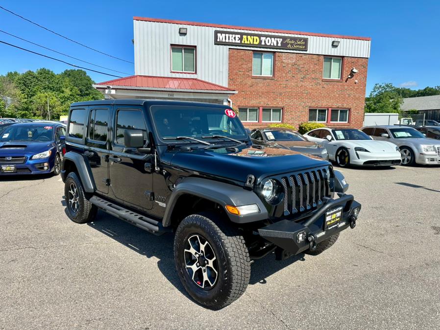2018 Jeep Wrangler Unlimited Sport S 4x4, available for sale in South Windsor, Connecticut | Mike And Tony Auto Sales, Inc. South Windsor, Connecticut 2018 Jeep Wrangler Unlimited Sport S 4x4, available for sale in South Windsor, Connecticut | Mike And Tony Auto Sales, Inc. South Windsor, Connecticut