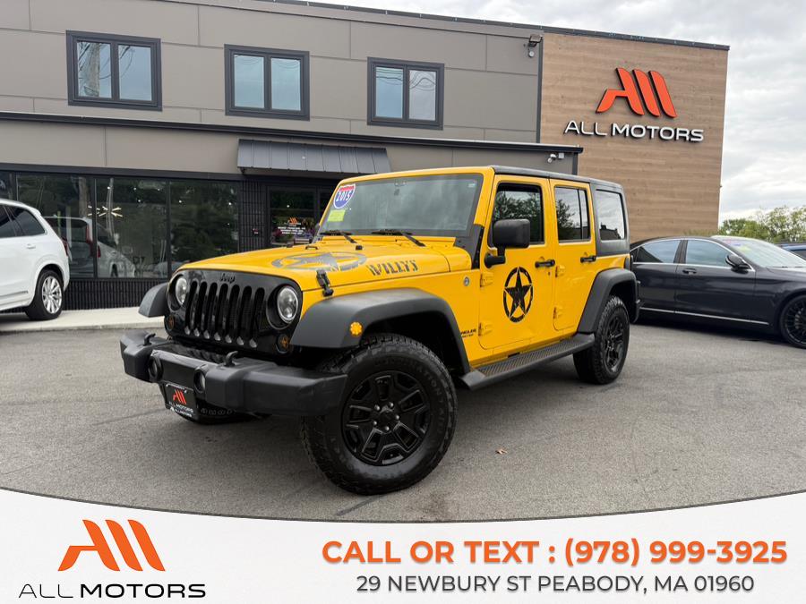 2015 Jeep Wrangler Unlimited 4WD 4dr Sport, available for sale in Peabody, Massachusetts | All Motors. Peabody, Massachusetts 2015 Jeep Wrangler Unlimited 4WD 4dr Sport, available for sale in Peabody, Massachusetts | All Motors. Peabody, Massachusetts