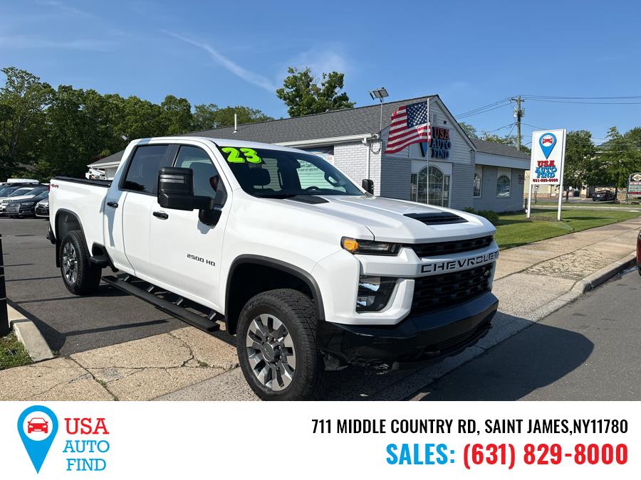 2023 Chevrolet Silverado 2500HD 4WD Crew Cab 159" Custom, available for sale in Saint James, New York | USA Auto Find. Saint James, New York 2023 Chevrolet Silverado 2500HD 4WD Crew Cab 159" Custom, available for sale in Saint James, New York | USA Auto Find. Saint James, New York