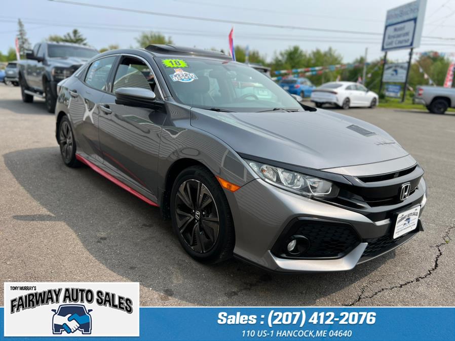 2018 Honda Civic Hatchback EX-L Nav EX-L Navi CVT, available for sale in Hancock, Maine | Fairway Auto Sales. Hancock, Maine 2018 Honda Civic Hatchback EX-L Nav EX-L Navi CVT, available for sale in Hancock, Maine | Fairway Auto Sales. Hancock, Maine