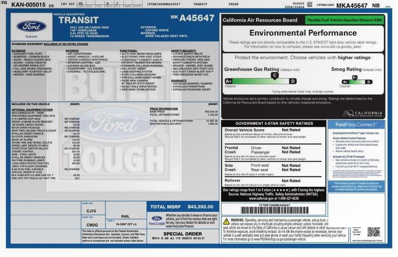 2021 Ford Transit T-250 HR CARGO VAN, available for sale in Maple Shade, New Jersey | Car Revolution. Maple Shade, New Jersey 2021 Ford Transit T-250 HR CARGO VAN, available for sale in Maple Shade, New Jersey | Car Revolution. Maple Shade, New Jersey
