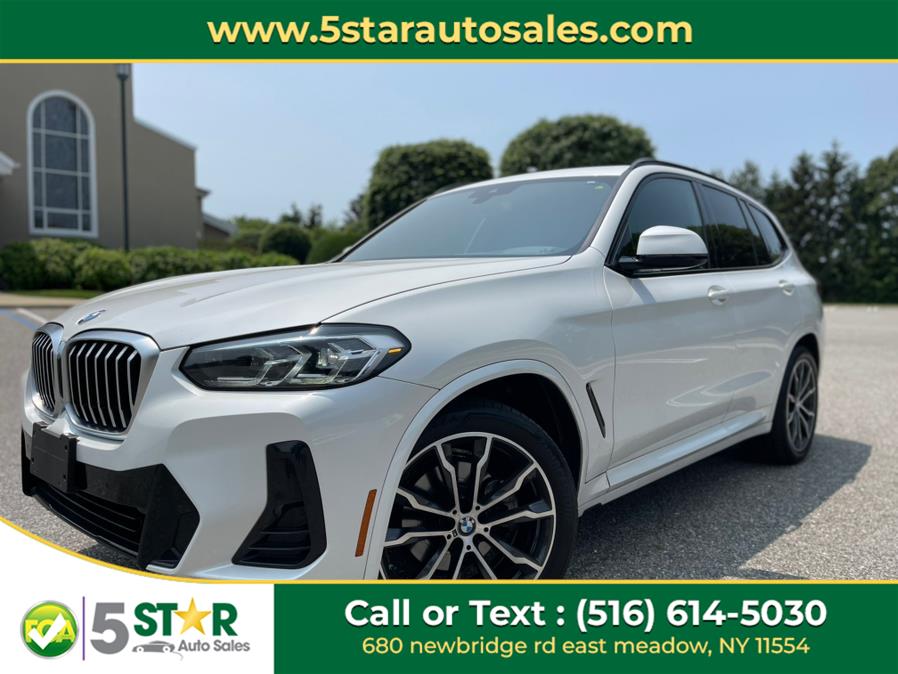 2022 BMW X3 xDrive30i Sports Activity Vehicle, available for sale in East Meadow, New York | 5 Star Auto Sales Inc. East Meadow, New York 2022 BMW X3 xDrive30i Sports Activity Vehicle, available for sale in East Meadow, New York | 5 Star Auto Sales Inc. East Meadow, New York