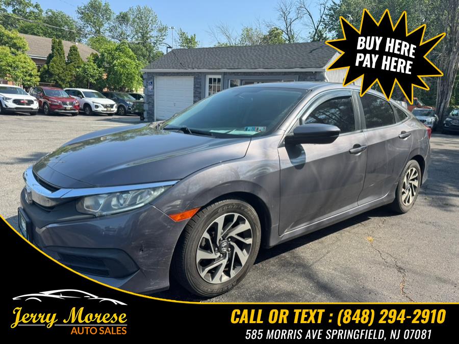 2017 Honda Civic Sedan EX CVT, available for sale in Springfield, New Jersey | Jerry Morese Auto Sales. Springfield, New Jersey 2017 Honda Civic Sedan EX CVT, available for sale in Springfield, New Jersey | Jerry Morese Auto Sales. Springfield, New Jersey