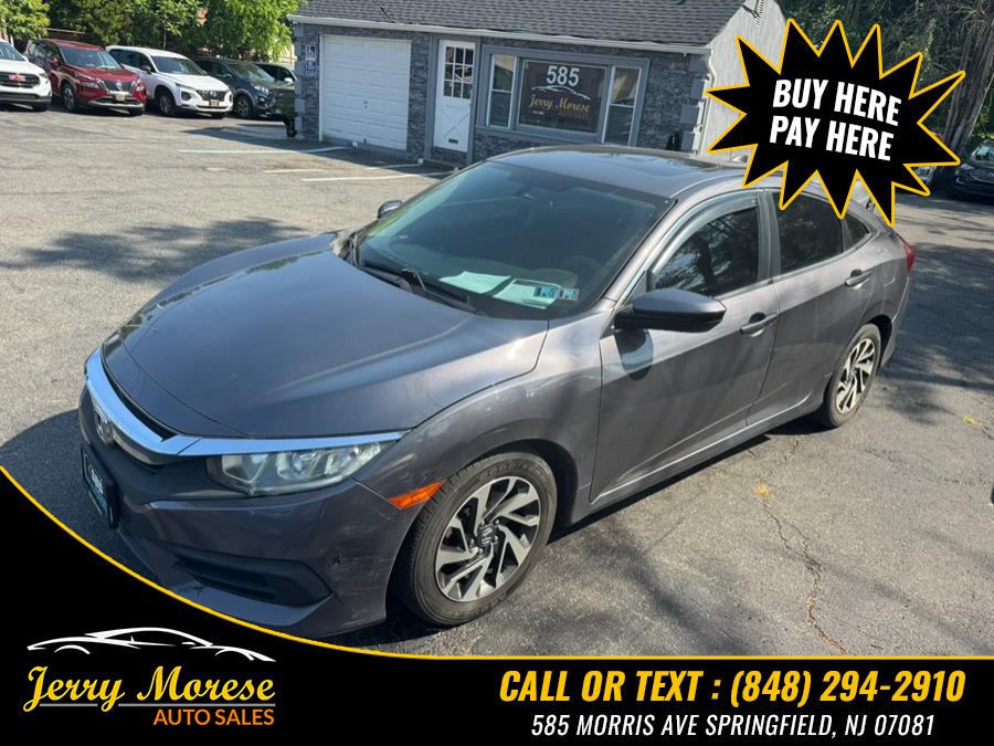2017 Honda Civic Sedan EX CVT, available for sale in Springfield, New Jersey | Jerry Morese Auto Sales. Springfield, New Jersey 2017 Honda Civic Sedan EX CVT, available for sale in Springfield, New Jersey | Jerry Morese Auto Sales. Springfield, New Jersey