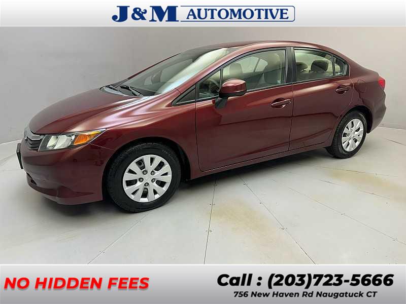 2012 Honda Civic LX, available for sale in Naugatuck, Connecticut | J&M Automotive Sls&Svc LLC. Naugatuck, Connecticut 2012 Honda Civic LX, available for sale in Naugatuck, Connecticut | J&M Automotive Sls&Svc LLC. Naugatuck, Connecticut