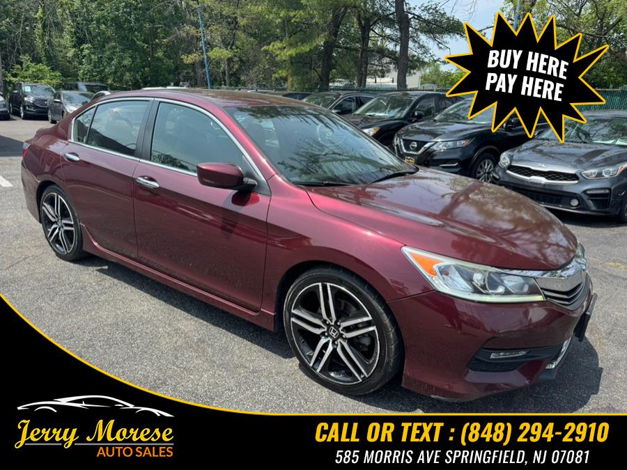 2017 Honda Accord Sedan Sport CVT, available for sale in Springfield, New Jersey | Jerry Morese Auto Sales. Springfield, New Jersey 2017 Honda Accord Sedan Sport CVT, available for sale in Springfield, New Jersey | Jerry Morese Auto Sales. Springfield, New Jersey