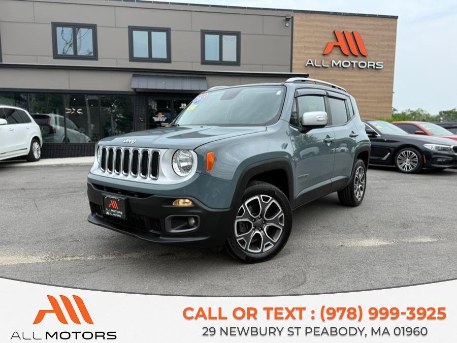 2017 Jeep Renegade Limited 4x4, available for sale in Peabody, Massachusetts | All Motors. Peabody, Massachusetts