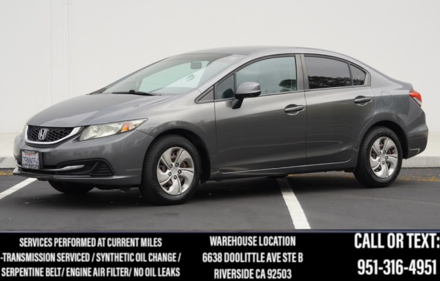 2013 Honda Civic Sdn LX (ONE OWNER) 4dr Auto, available for sale in Riverside, California | Big Timin Motors LLC. Riverside, California 2013 Honda Civic Sdn LX (ONE OWNER) 4dr Auto, available for sale in Riverside, California | Big Timin Motors LLC. Riverside, California