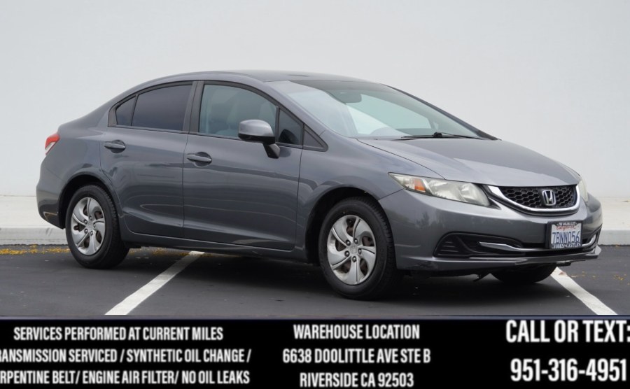 2013 Honda Civic Sdn LX (ONE OWNER) 4dr Auto, available for sale in Riverside, California | Big Timin Motors LLC. Riverside, California 2013 Honda Civic Sdn LX (ONE OWNER) 4dr Auto, available for sale in Riverside, California | Big Timin Motors LLC. Riverside, California
