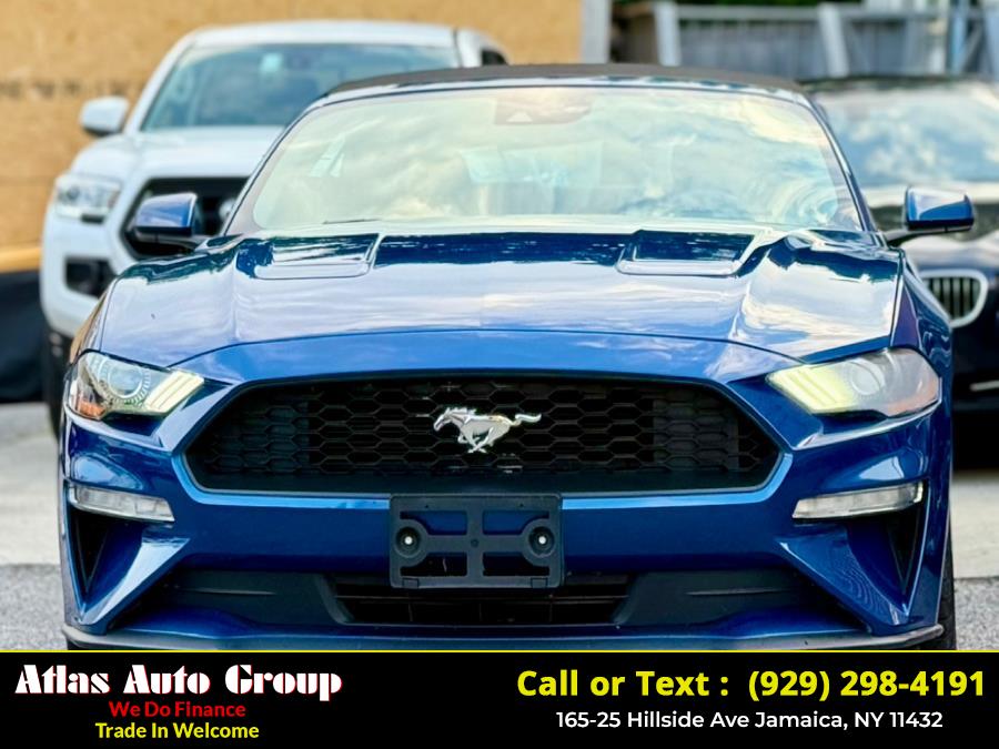 2022 Ford Mustang EcoBoost Convertible, available for sale in Jamaica, New York | Atlas Auto Group. Jamaica, New York
