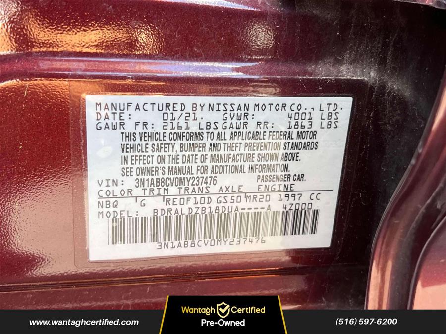 2021 Nissan Sentra SV CVT, available for sale in Wantagh, New York | Wantagh Certified. Wantagh, New York 2021 Nissan Sentra SV CVT, available for sale in Wantagh, New York | Wantagh Certified. Wantagh, New York