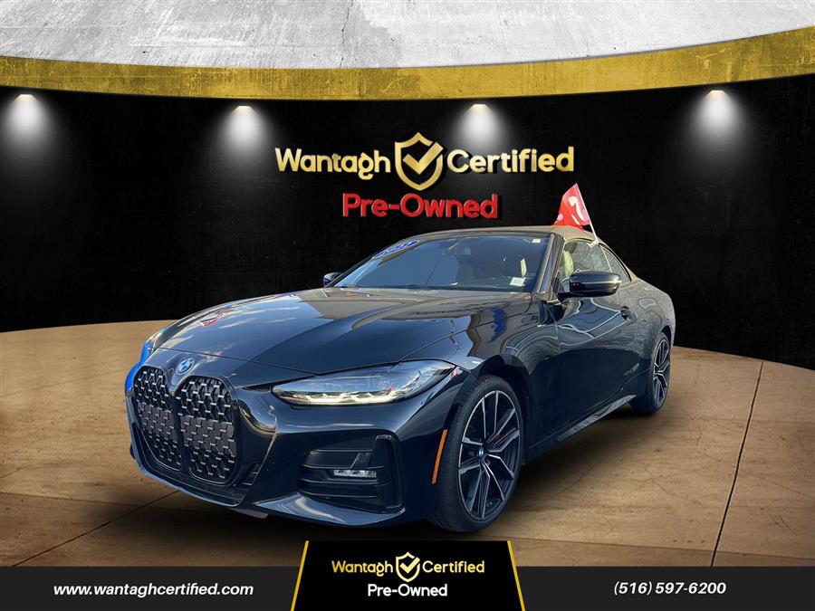 2022 BMW 4 Series 430i xDrive Convertible, available for sale in Wantagh, New York | Wantagh Certified. Wantagh, New York 2022 BMW 4 Series 430i xDrive Convertible, available for sale in Wantagh, New York | Wantagh Certified. Wantagh, New York