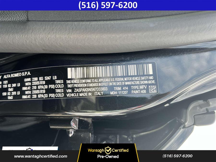 2022 Alfa Romeo Stelvio Ti AWD, available for sale in Wantagh, New York | Wantagh Certified. Wantagh, New York 2022 Alfa Romeo Stelvio Ti AWD, available for sale in Wantagh, New York | Wantagh Certified. Wantagh, New York