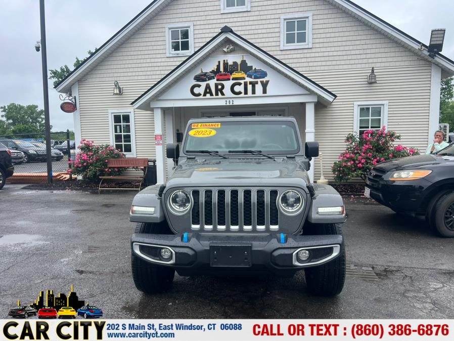 2023 Jeep Wrangler 4xe Sahara 4x4, available for sale in East Windsor, Connecticut | Car City LLC. East Windsor, Connecticut 2023 Jeep Wrangler 4xe Sahara 4x4, available for sale in East Windsor, Connecticut | Car City LLC. East Windsor, Connecticut