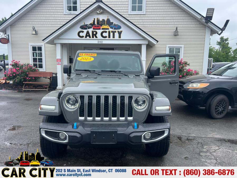 2023 Jeep Wrangler 4xe Sahara 4x4, available for sale in East Windsor, Connecticut | Car City LLC. East Windsor, Connecticut 2023 Jeep Wrangler 4xe Sahara 4x4, available for sale in East Windsor, Connecticut | Car City LLC. East Windsor, Connecticut