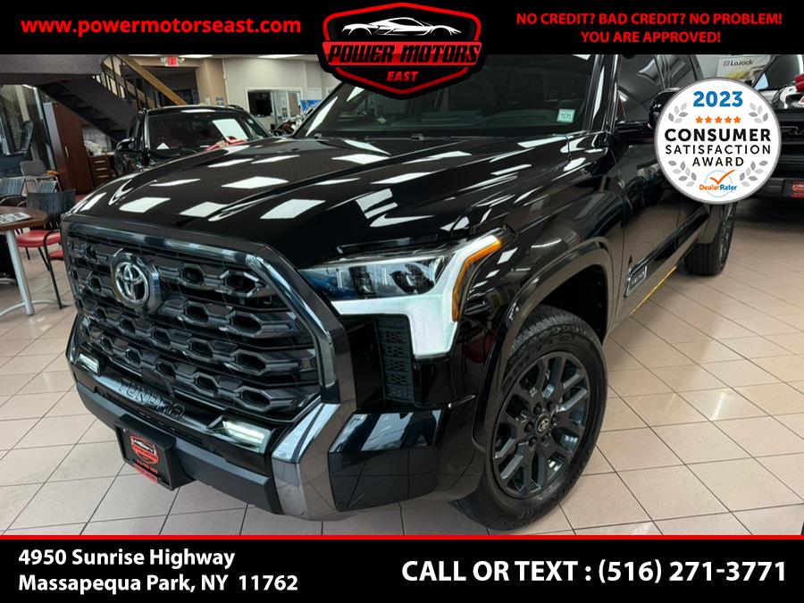 2025 Toyota Tundra 4WD Platinum CrewMax 5.5'' Bed (Natl), available for sale in Massapequa Park, New York | Power Motors East. Massapequa Park, New York 2025 Toyota Tundra 4WD Platinum CrewMax 5.5'' Bed (Natl), available for sale in Massapequa Park, New York | Power Motors East. Massapequa Park, New York