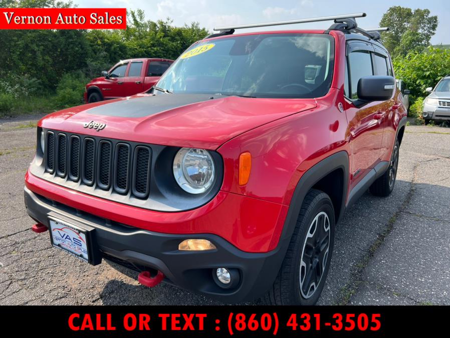 2015 Jeep Renegade 4WD 4dr Trailhawk, available for sale in Manchester, Connecticut | Vernon Auto Sale & Service. Manchester, Connecticut 2015 Jeep Renegade 4WD 4dr Trailhawk, available for sale in Manchester, Connecticut | Vernon Auto Sale & Service. Manchester, Connecticut